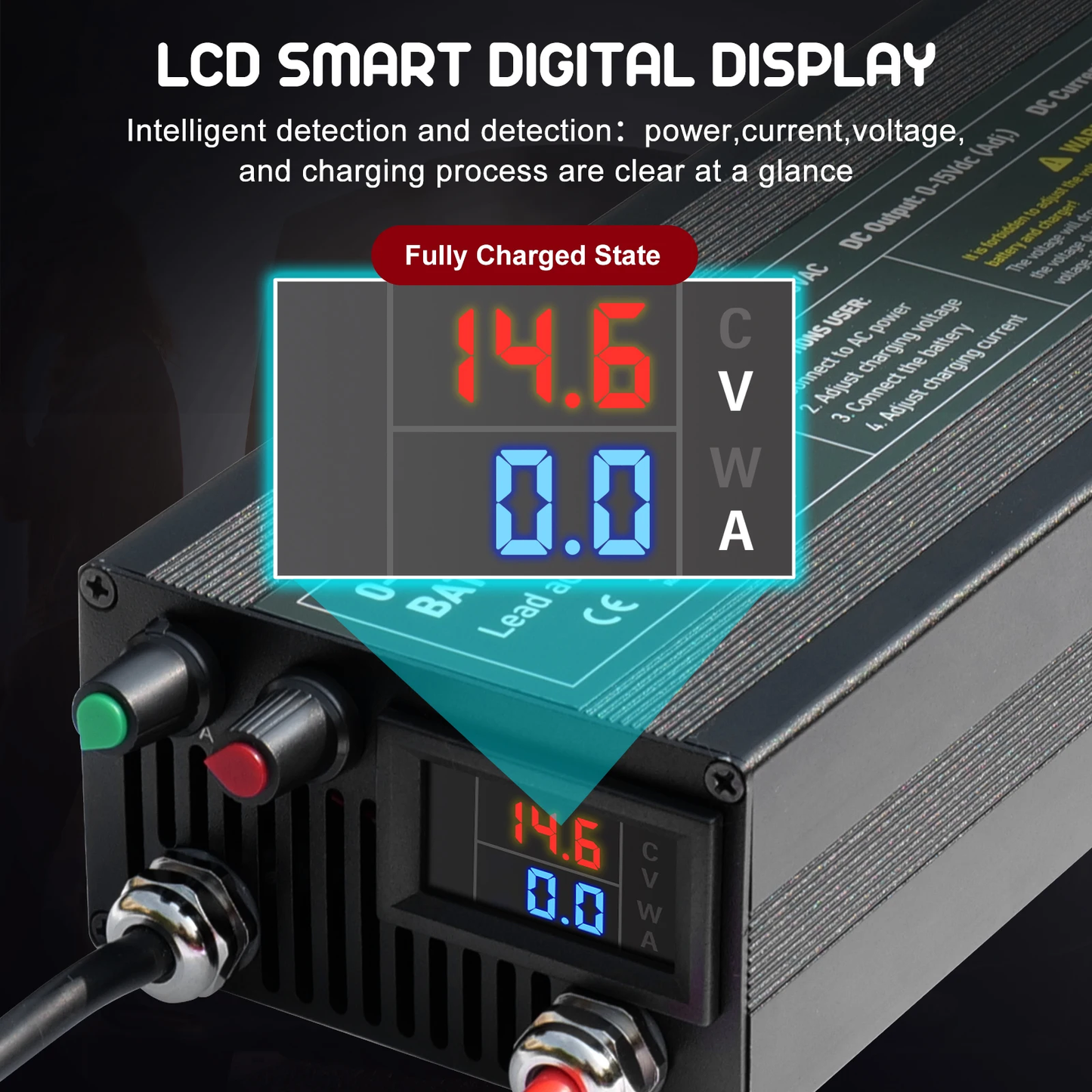 12V 60A LiFePO4 Battery Charger
