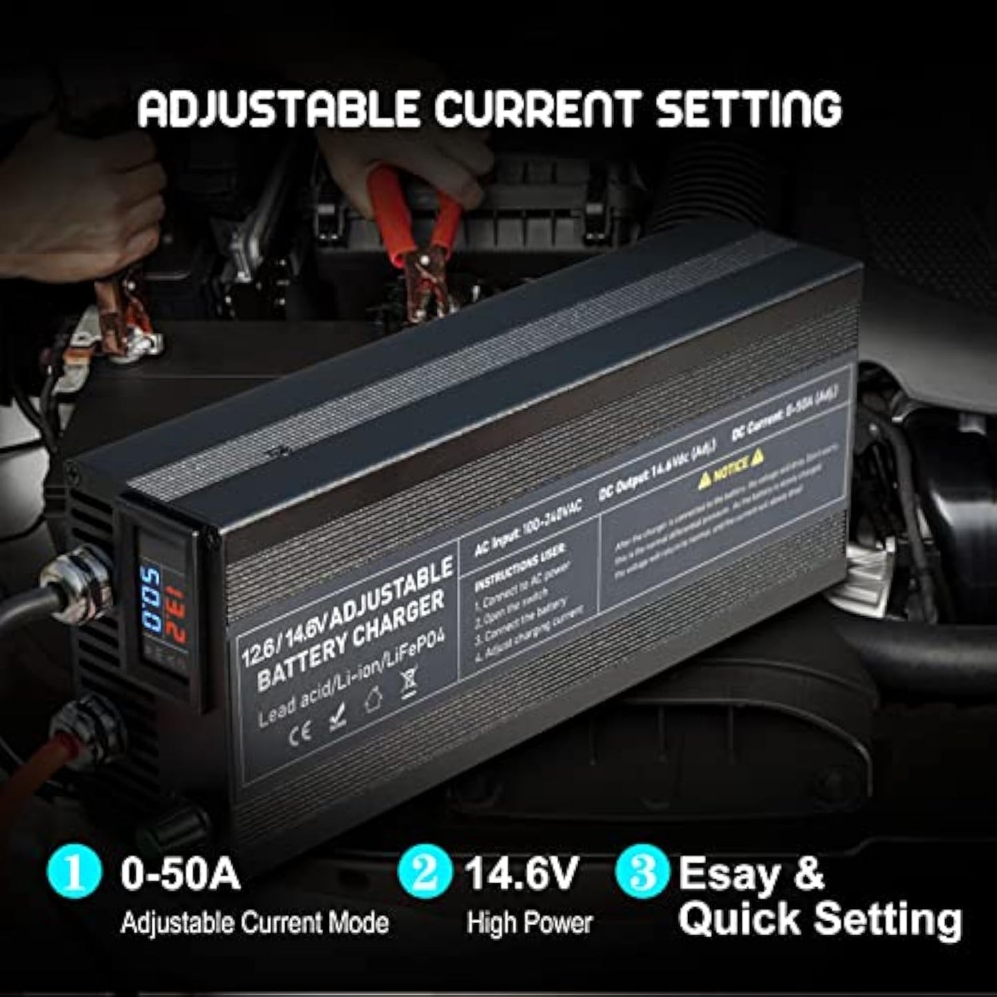 14.6V 50A LiFePO4 Battery Dedicated Charger