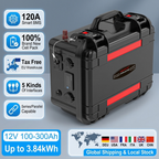 12V 100Ah-200Ah LiFePO4 Battery Packs - Premium Grade A Cells with BMS