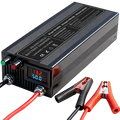 12V 60A LiFePO4 Battery Charger - Professional 14.6V Fast Smart Charger with LED Indicators for Lithium Iron Phosphate Batteries