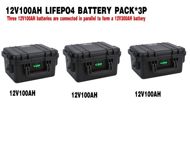 Parallel/Series Lifepo4 Battery Pack 100Ah 200Ah 300Ah 400Ah 12V/24V/36/48V Power Supply for family as reservationMotor Battery Power