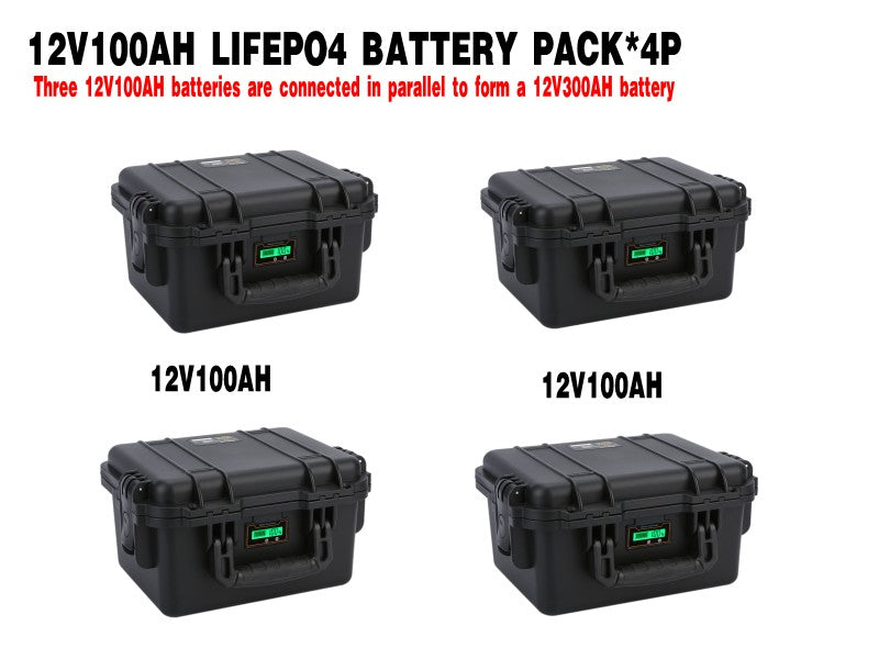 Parallel/Series Lifepo4 Battery Pack 100Ah 200Ah 300Ah 400Ah 12V/24V/36/48V Power Supply for family as reservationMotor Battery Power