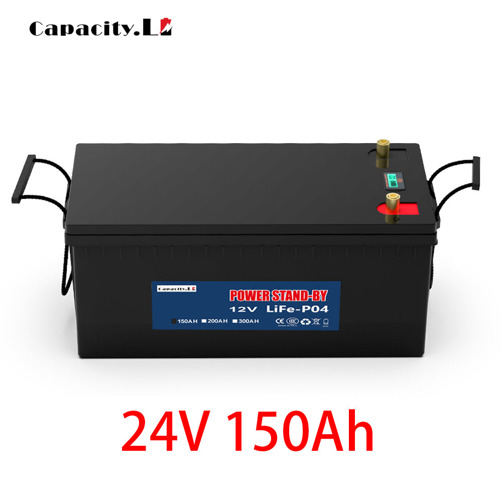 12V 300AH Solar battery lifepo4 battery pack 320ah lithium rechargeable battery 350ah with Bluetooth BMS RV waterproof  inverter