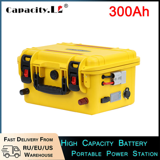 For Outdoor Work 250Ah 300Ah LiFePO4 Battery With 12.8V USD/DC/XT90 Interface Indoor Storage Battery 300Ah (Parallel 4S1P)