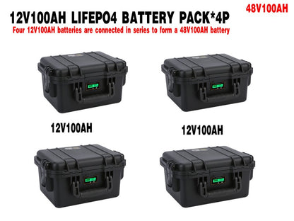 Parallel/Series Lifepo4 Battery Pack 100Ah 200Ah 300Ah 400Ah 12V/24V/36/48V Power Supply for family as reservationMotor Battery Power