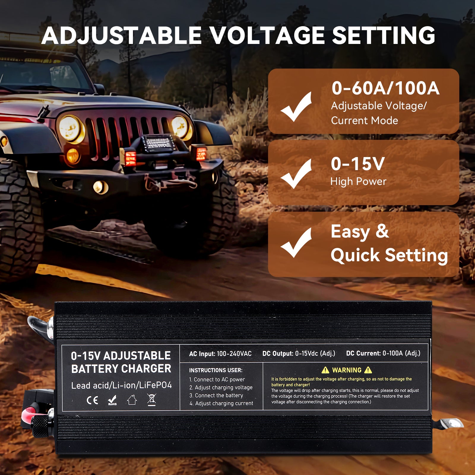 12V Battery Charger & Power Supply