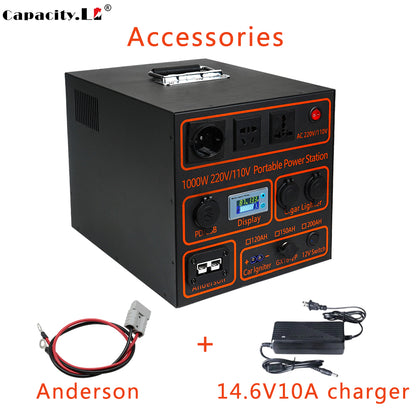 12V 120Ah 150ah 200AH Lifepo4 Battery Portable Rechargeable Battery Power Bank output power 1000W  220V110V Outdoor RV Marine Motor Solar