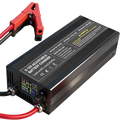 100A 14.6V LiFePO4 Battery Charger - High Power Smart Charger with LED Indicators for Large Capacity Lithium Iron Phosphate Batteries